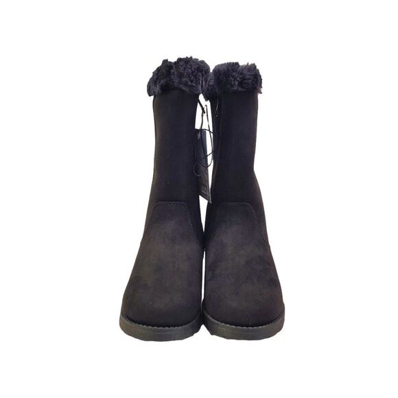 Girls Tall Black Winter Boots Black Nina Cat & Jack Toddler Winter Boots Size 6 - Picture 9 of 11